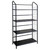 Black Four Shelf Metal Standing Book Shelf (469089)