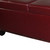 Deep Red Faux Leather Lift Top Storage Bench (469253)