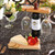 Handmade Wood Chese Board With Wine Bottle And Glasses Holder (471981)