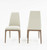 Set Of Two Gray Walnut Dining Chairs (472151)