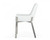 White Brushed Stainless Steel Dining Chair (472187)