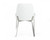 White Brushed Stainless Steel Dining Chair (472187)