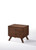 Mid Century Classic Box Shaped Walnut Nightstand With Two Drawers (473015)