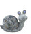 10" Grey Happy Snail Mosaic Tile Indoor Outdoor Statue (473204)