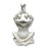 20" White Yoga Frog Indoor Outdoor Statue (473217)