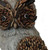 15" Brown And Charcoal Owl Indoor Outdoor Statue (473240)