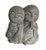 15" Two Monks Back To Back Indoor Outdoor Statue (473242)