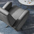 Superior Performance Velvet Swivel Chair - Gray EEI-5027-GRY