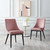 Viscount Accent Performance Velvet Dining Chairs - Set Of 2 - Dusty Rose EEI-5816-DUS