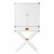 Campaign White And Gold Tall Bar Cabinet (401687)