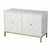 White And Gold Moroccan Dynasty Two Door Accent Cabinet (401700)