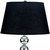 Silver Bauble Table Lamp With Black Shade (468472)