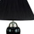 Silver And Black Table Lamp With Black Shade (468528)