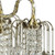 Two Tier Crystal And Brass Hanging Chandelier Light (468885)