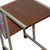 Modern Brown Faux Woodgrain Metal Laptop Cart Desk (469109)