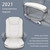 White Leather Executive Chair With Lumbar Support (470435)