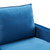 Blue Contemporary Velvet Sofa With Side Pockets (473443)