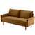 Ginger Contemporary Velvet Sofa With Side Pockets (473444)