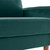 Teal Contemporary Velvet Sofa With Side Pockets (473447)