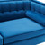 Blue Velvet Upholstered Sofa With Bolster Pillows (473449)