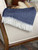 Navy Blue And White Dreamy Soft Herringbone Throw Blanket (474027)