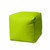 17" Cool Lemongrass Green Solid Color Indoor Outdoor Pouf Ottoman (474150)