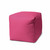 17" Cool Bright Hot Pink Solid Color Indoor Outdoor Pouf Ottoman (474170)