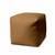 17" Cool Warm Mocha Brown Solid Color Indoor Outdoor Pouf Ottoman (474184)