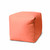 17" Cool Flamingo Coral Solid Color Indoor Outdoor Pouf Cover (474980)