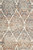 2' X 8' Ivory Brown Decorative Diamond Runner Rug (475604)