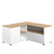 Angle 90 TV Stand - White / Natural Oak Color E3242A0321A01