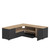 Angle Tv Stand - Black / Oak Color X3241X0776A01