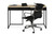 City Desk - Light Oak / Pure Black 9500.053955