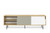 Dann Sideboard 201 w/ Steel Legs - Oak / Pure White & Matte Grey, Lacquered Black Steel 9500.401701