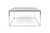 Gleam 30x30 Marble-Top Coffee Table - White Marble / Chrome 9500.62621