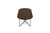 Oval Coffee Table - Walnut and Black Steel 9500.629709