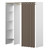 Tom Clothes Storage System Wardrobe - 1 Column - White / Taupe E4020A2191R00