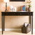 Satin Black Desk With Drawers (402019)
