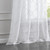 84" White Trellis Pattern Embroidered Window Curtain Panel (473336)