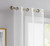 84" White Sprinkled Embellishment Window Curtain Panel (473359)