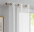 96" Silver Sprinkled Embellishment Window Curtain Panel (473363)