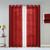 Set Of Two 84" Red Solid Modern Window Panels (473382)