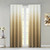 Set Of Two 84" Gold Ombre Shades Window Panels (473430)