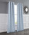 Set Of Two 84" Blue Textured Window Curtain Panels (473436)