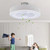 Modern White Ceiling Fan And Light (475192)