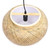 Natural Bamboo Rattan Oval Open Weave Hanging Ceiling Light (475559)
