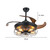 Industrial Caged Ceiling Lamp And Retractable Fan (475624)
