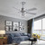 Modern Metal Chandelier Ceiling Fan (475633)