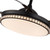 Stylish Black Chandelier With Retractable Blades (475662)