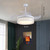 Classy White Ceiling Led Lamp And Fan (475675)